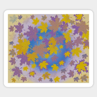 Autumn Maple Leaves Nature Beauty Sticker